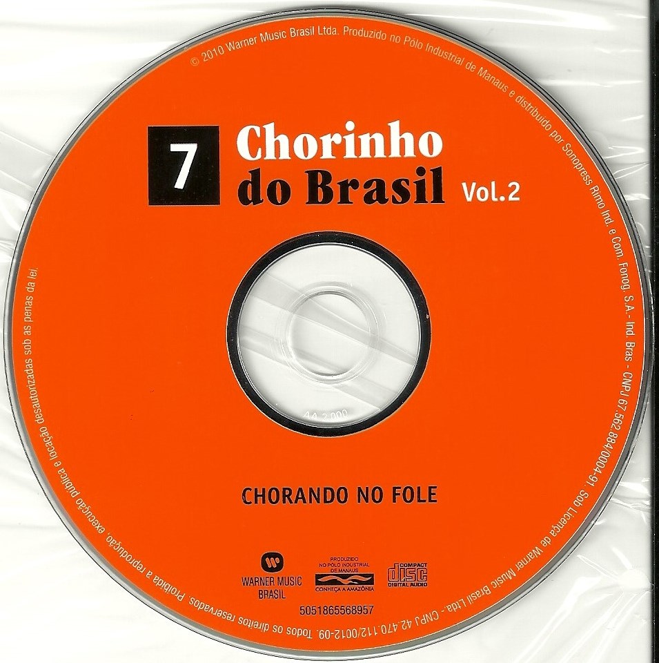 CD – Coletânea – Chorinho do Brasil – CD 7 – Vol.2 – Chorando no fole –  Forró em Vinil