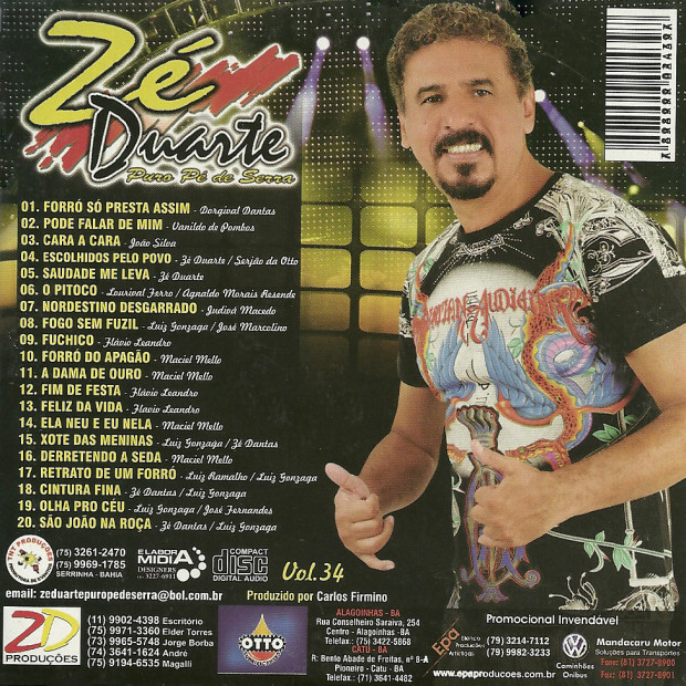  Zé Duarte – Vol. 34 – Forró só presta assim Volume-34-verso-620x620