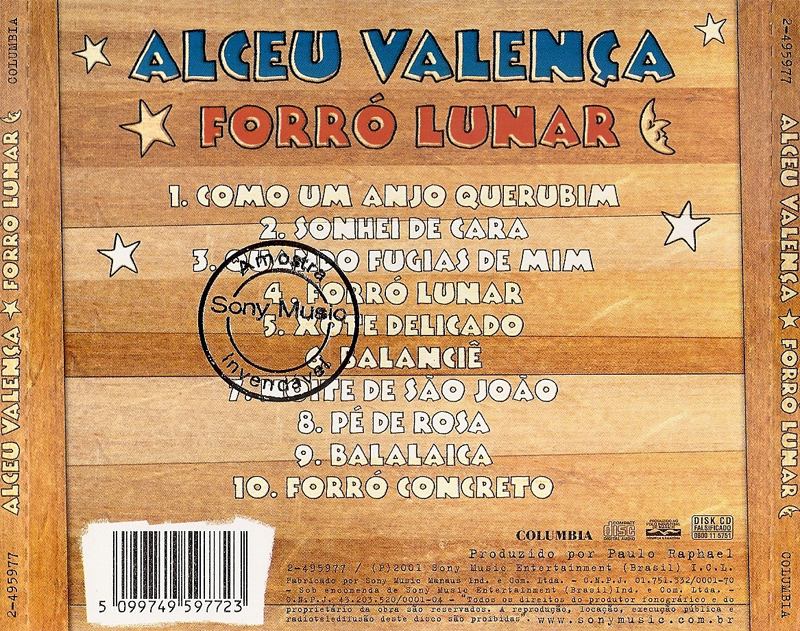 Cd Alceu Valença Forró Lunar Forró Em Vinil 9067